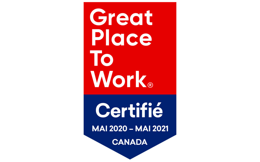 Mon Technicien certifiée Great Place to Work Great Canada™ pour la 2e année consécutive !